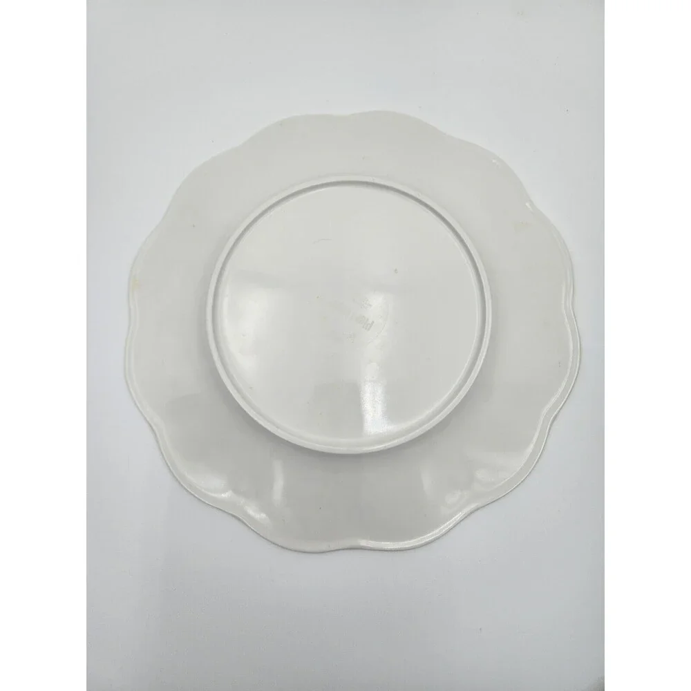 Pier 1 Sunny Floral melamine dinner Plates Set 4 Yellow bright colors flowers‎